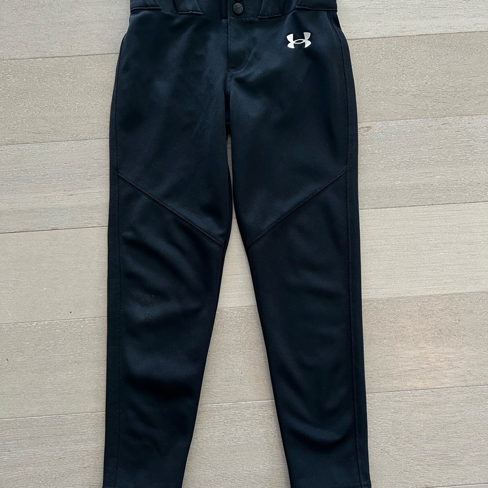 Under Armour Black Baseball Pants - Youth Small